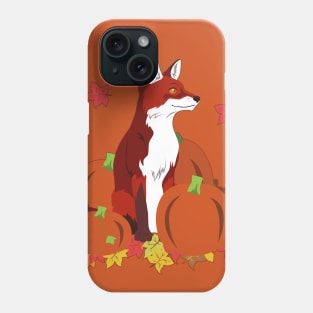 A Fox in the Pumpkin Patch Phone Case