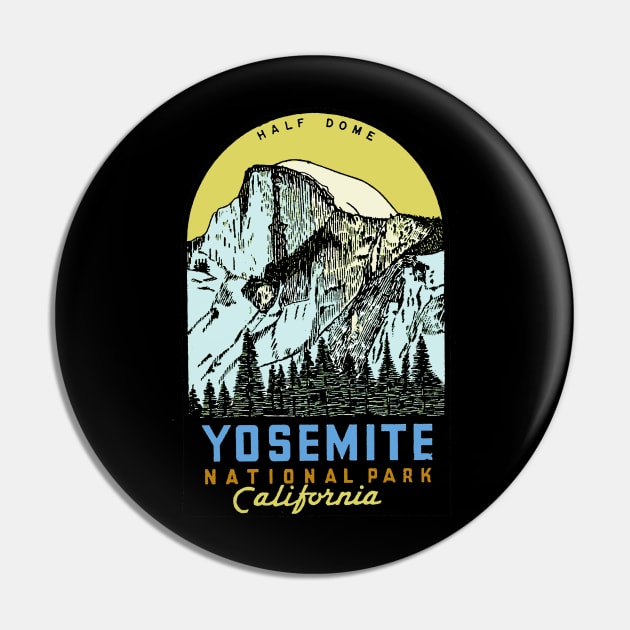 Yosemite National Park Pin by Midcenturydave