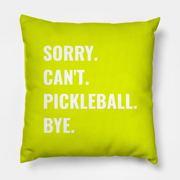 Funny Pickleball Pillow by Little Duck Designs