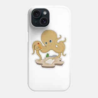 Octopus Pupil Pencil Paper Phone Case