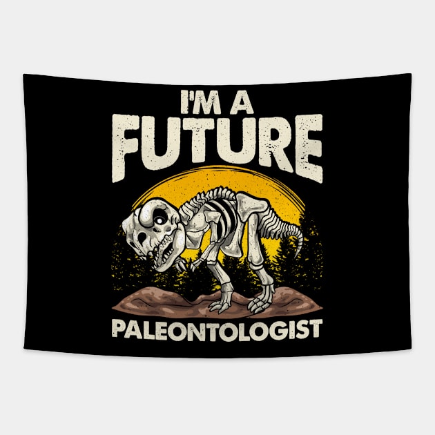 Cute I'm A Future Paleontologist Dinosaur Obsessed Tapestry by theperfectpresents