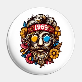 hippie woodstock 1969 Pin