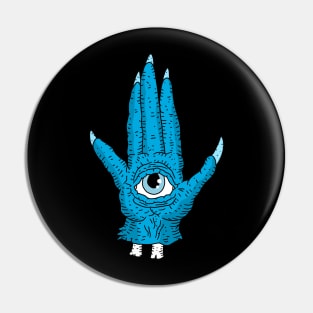 horror hamsa. evil eye. Pin