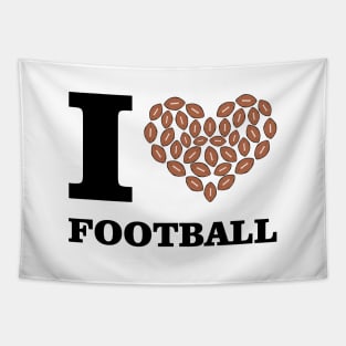 I Love American Football Tapestry