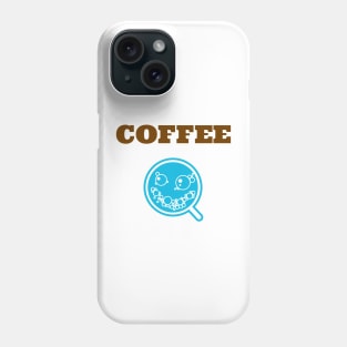 Coffee Themed Design with Smiley Cup Phone Case