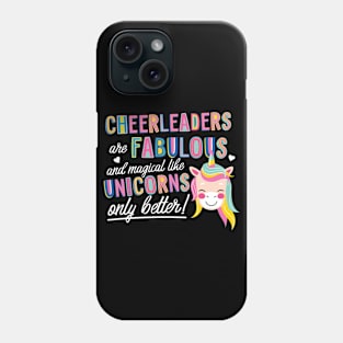 Cheerleaders are like Unicorns Gift Idea Phone Case