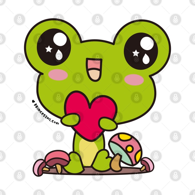 cute frog, kawaii frog cartoon by princessmi-com