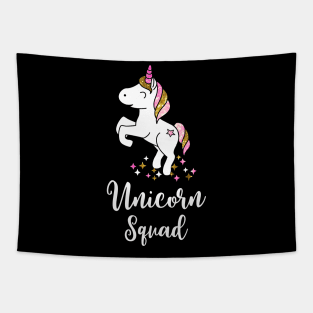 Unicorn Squad - Cute little glitter Unicorn Gift for kids and women Tapestry