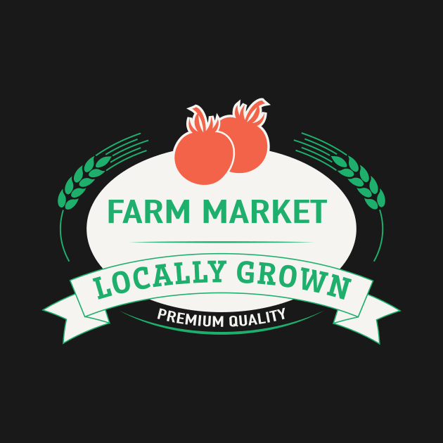 Farm Market Locally Grown Produce by SWON Design