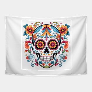 Day of the Dead Sugar Skull 7 Tapestry