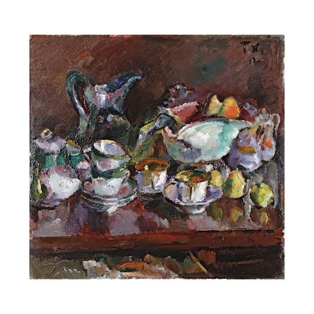 Anton Faistauer Still Life with Coffee Cups by pdpress