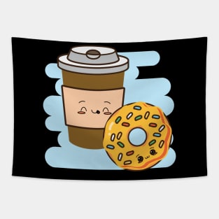 donuts and coffee Tapestry