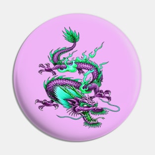 Chinese Underworld Dragon Mythical Waterway Creature Pin