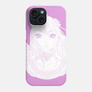 Unicorn Girl with Angel Wings Phone Case