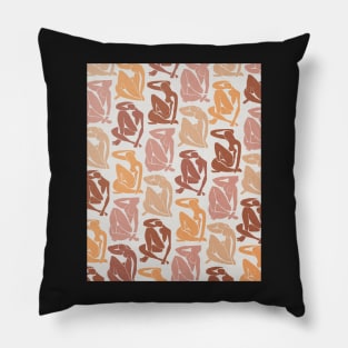 Blue nude Neutral color Henri Matisse abstract art Pillow