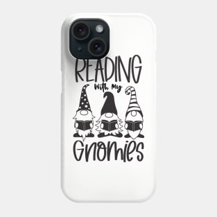 reading with my gnomies Phone Case