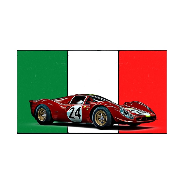 330 P4 Italian Print by Auto-Prints