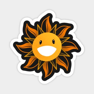 Cute Sun with Big Smile Magnet