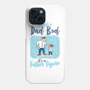 Dad Bod | Dim Gray And Blue Text Funny Dad Phone Case