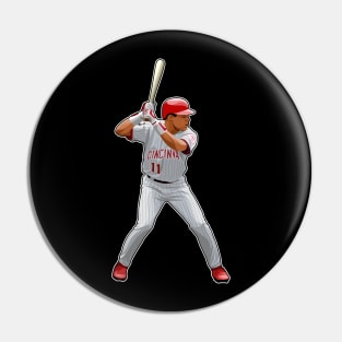 Barry Larkin #11 Be Ready Pin