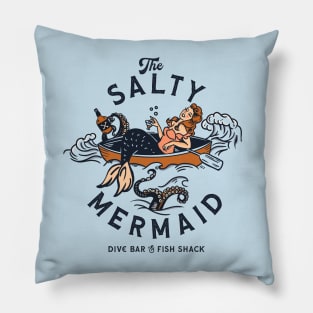 The Salty Mermaid Dive Bar & Fish Shack Pillow