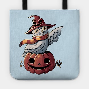 Spooky Magic Cute Funny Pumpkin Owl Tote