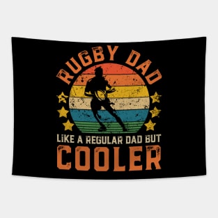 Rugby Dad Funny Vintage Rugby Player Father's Day Gift Tapestry