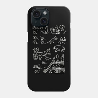 Ancient Egyptian Art Fragments of Satirical Papyrus Phone Case