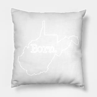 West Virginia Born WV Pillow