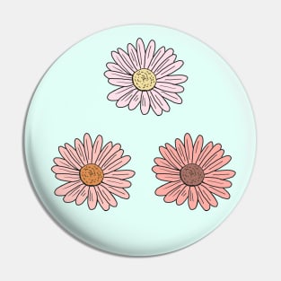 Pastel Pink Daisy Pack Pin