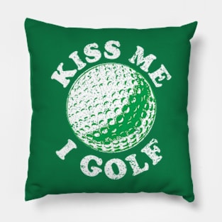 Kiss Me I Golf Pillow