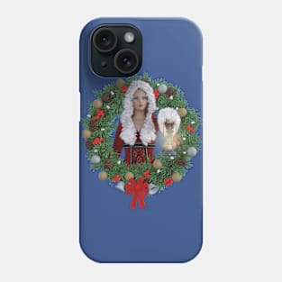 Christmas Lady Santa With Lantern Phone Case