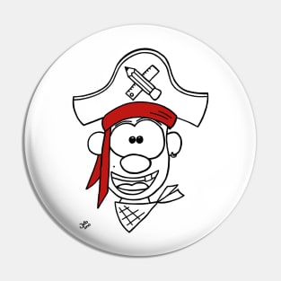 A school pirate Pin