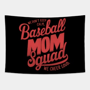 Loud Proud Baseball Mom Squad Mother'S Day Tapestry