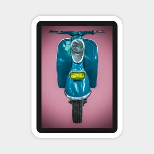 Vintage Blue Scooter Magnet