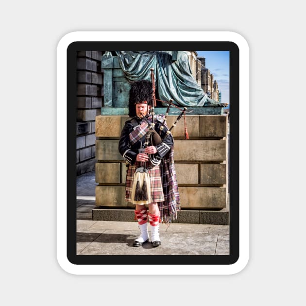 Bagpipe Player Magnet by ansaharju