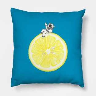 Lemon Spaceman Pillow