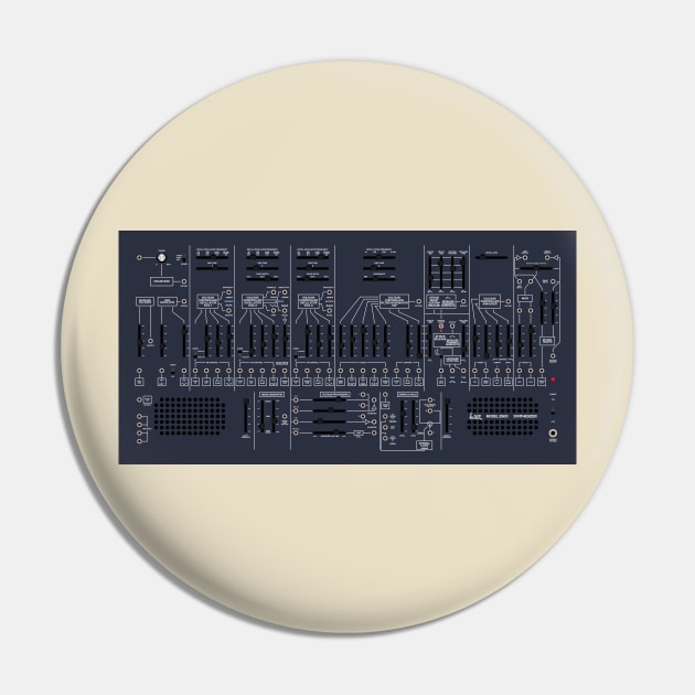 ARP 2600 - White/Blue - No Keyboard Pin by RetroFitted