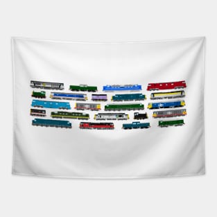 Diesel Locomotives Print Tapestry