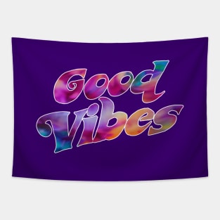 Good Vibes Hippy - Typographic Design. Tapestry