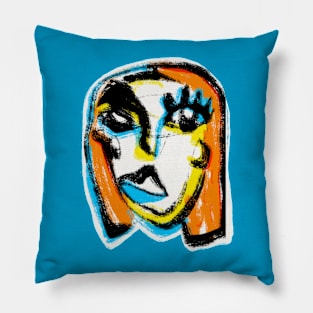 girl portrait Pillow