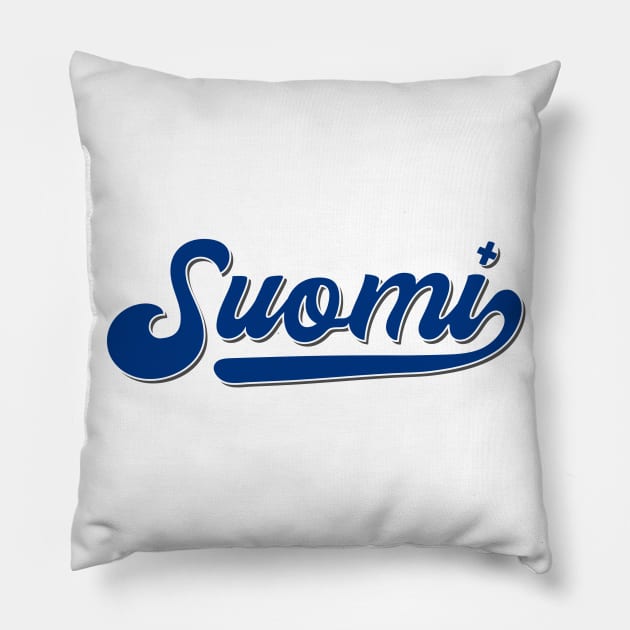 Finland Suomi Finnish Flag Helsinki Gift Idea Pillow by JeZeDe