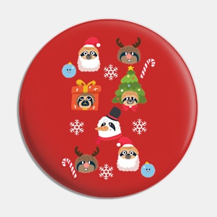 Xmas and Sloths Pin