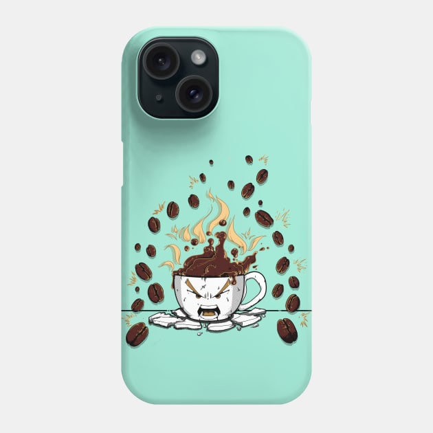 Saiyan Coffee Phone Case by blackList90