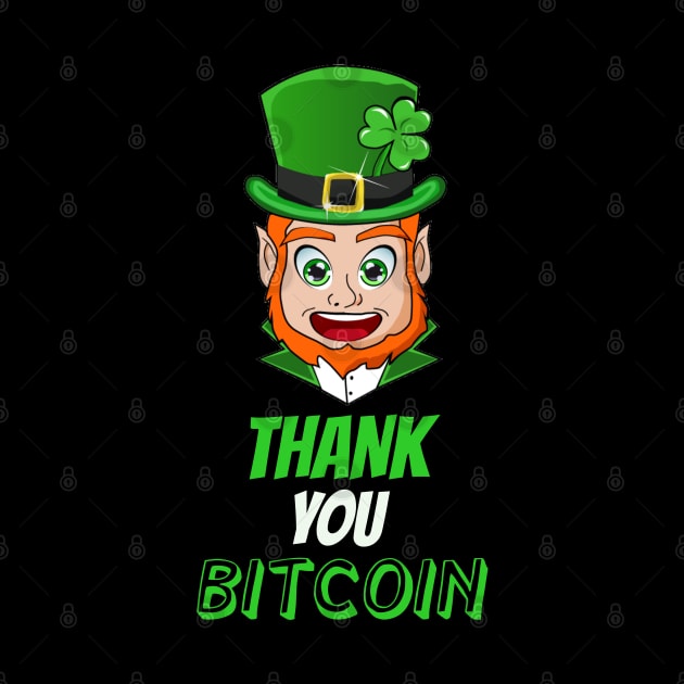 Funny Bitcoin Leprechaun by BansheeApps