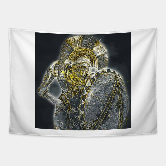 Spartan Hoplite Tapestry by ErianAndre