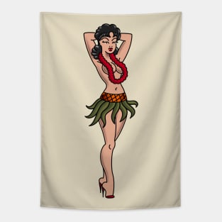 Hula Girl Tapestry