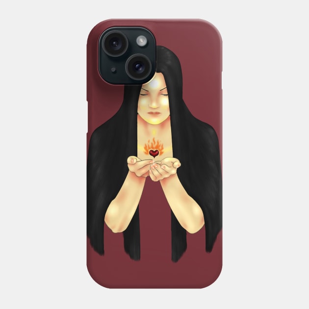 My Heart Is Burning Phone Case by ChePanArt