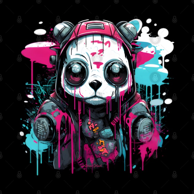 Cyberpunk Panda by ArtWearSplash