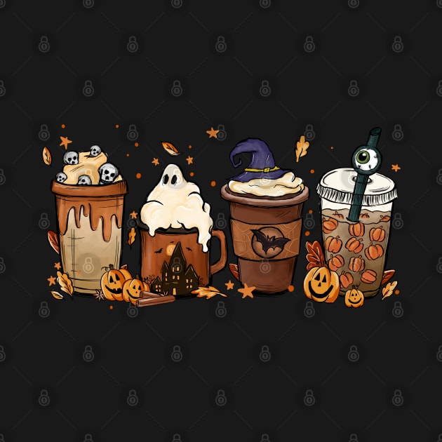 Halloween Nightmare Before Coffee by Lunarix Designs